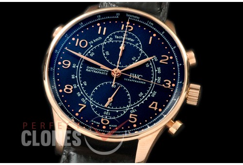 IWPG00076 Portugese Rattrapante Milano Boutique Edition RG/LE Black A-7750