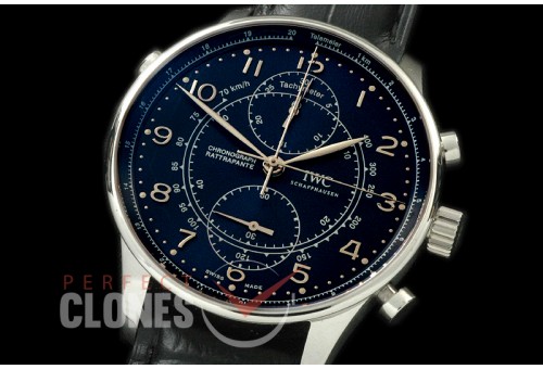 IWPG00071 Portugese Rattrapante Milano Boutique Edition SS/LE Black A-7750
