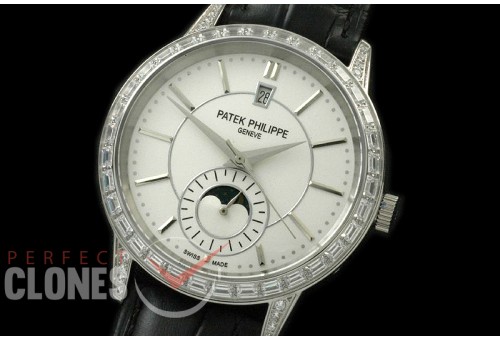 PP00691D Classic Moonphase Automatic SS/LE White Miyota 9100