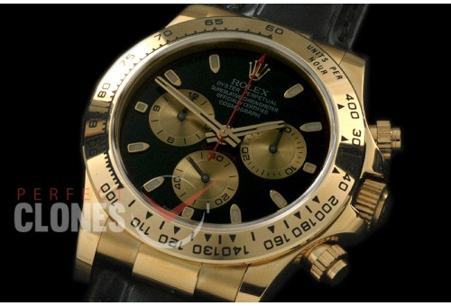 RLDF00106AL Daytona 116508 YG/LE Black Stk A-7750/4130