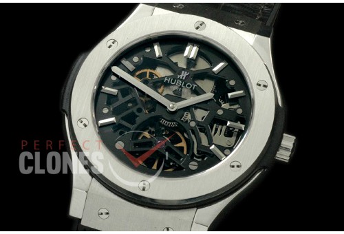 HBFS00076L Classic Fusion Skeletonized Tourbillon SS/LE Asian Custom Movt