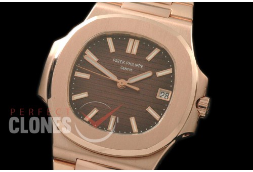 0 0 PPNT-18K-104S Nautilis Jumbo RG/RG Black M-9015 Mod to Calibre 324
