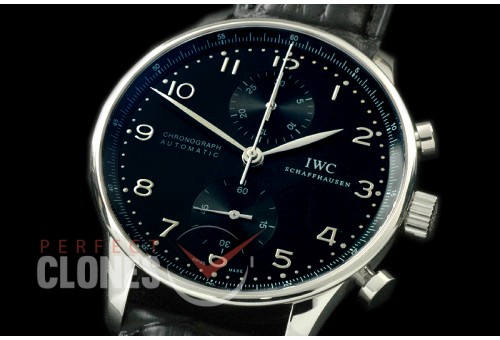 IWPG00055 ZF 3714 Portugese Chrono SS/LE Black A-7750
