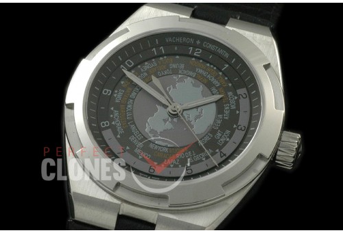 0 VCO-112 Overseas World Time 7 SS/LE Black M-8215/VC-2460