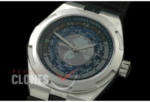 0 VCO-111 Overseas World Time 7 SS/LE Blue M-8215/VC-2460