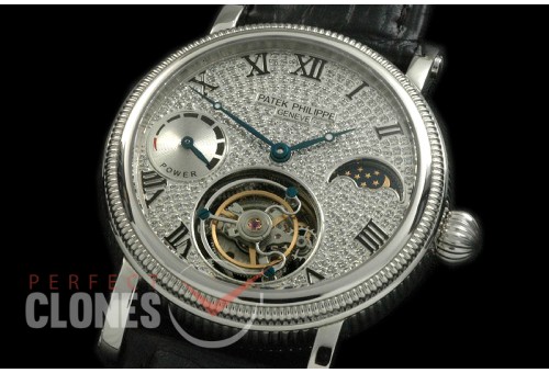 PP-CTM-091F Classic Tourbillon Moonphase/PR SS/LE Diam Roman Flying Tourbillon