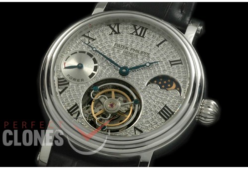 PP-CTM-091S Classic Tourbillon Moonphase/PR SS/LE Diam Roman Flying Tourbillon