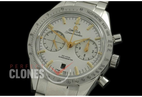 OMSP00702 Speedmaster SS/SS White/Gold A-7750 Mod to Calibre 9300 Functions