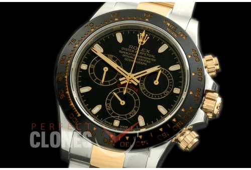 RLDT00052 Basel World 2017 Daytona 116523 SS/YG Black A-7750 / Calibre 4130