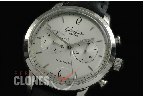 GL10041 Senator Sixties Chronograph SS/LE White/Steel Asian 2813