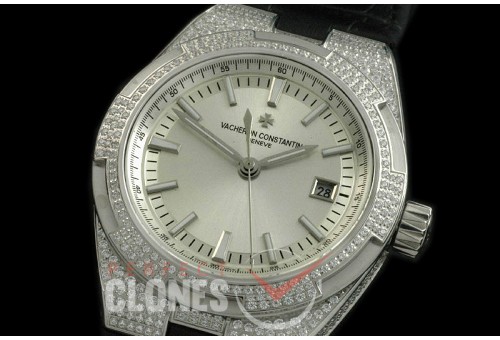 0 VCO-141L Overseas SS/LE/Diam White M-8215VC Calibre 5100
