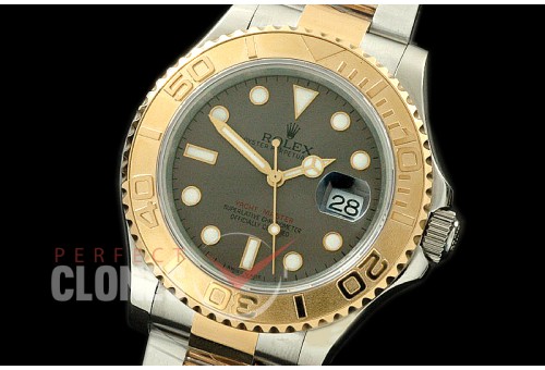 RLYM-18K-006 YM Men Champagne/Steel Grey Swiss 2836