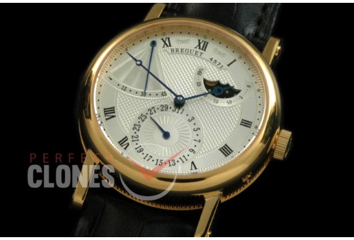 BR00017 Calender/Moonphase/Reserve YG/LE Silver Miyota 9015 Mod to Calibre 5165R