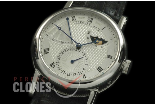 BR00011 Calender/Moonphase/Reserve SS/LE Silver Miyota 9015 Mod to Calibre 5165R
