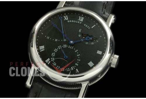 BR00012 Calender/Moonphase/Reserve SS/LE Black Miyota 9015 Mod to Calibre 5165R