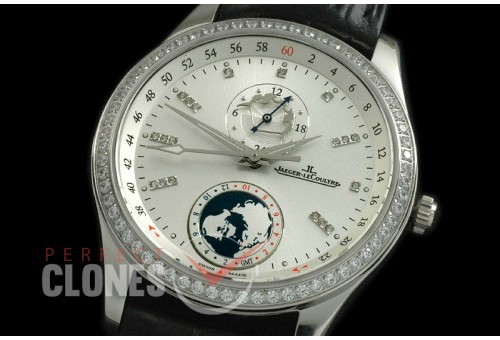 JLM24-106D Master 24 Hours SS/LE White/Diam Miyota 9015 