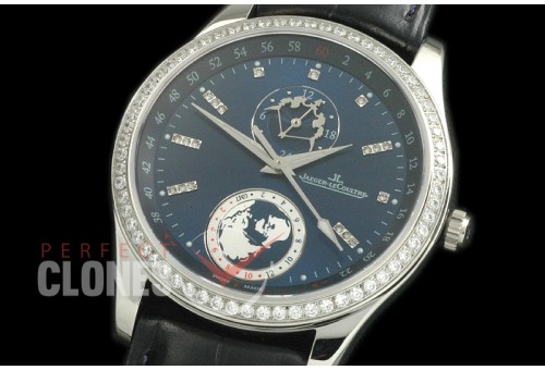 JLM24-108D Master 24 Hours SS/LE Blue/Diam Miyota 9015 