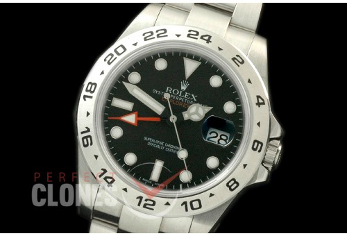 RLEX00011 216570 Explorer II SS/SS Black A-2836 Mod to Calbre 3187