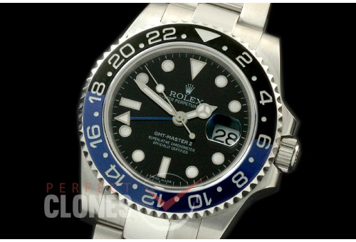 RLGS00011 116710BLNR GMT SS/SS Black A-2836 Mod to Cal 3186