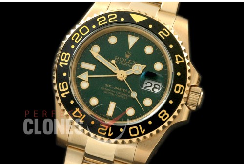 RLGF00009 116718LN GMT YG/YG Green A-2836 Mod to Cal 3186