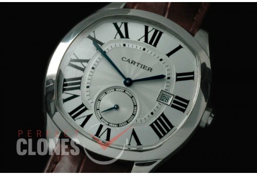 CARDR-1001 Drive de Cartier SS/LE White Miyota 8205