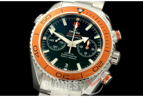 OMCPO45-302 Planet Ocean Chrono SS/SS Black A-7750