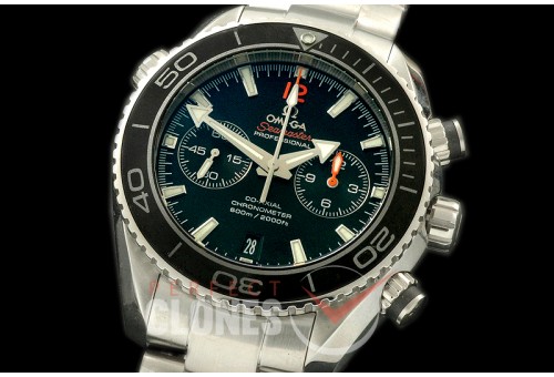 OMCPO45-303 Planet Ocean Chrono SS/SS Black A-7750