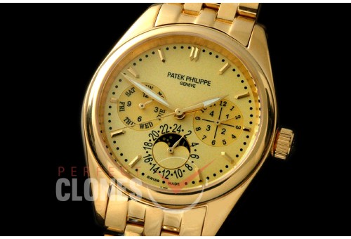 PPCA00108S Calender/Moonphase Complications YG/YG Gold Sticks Miyota 9100