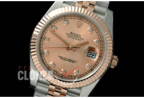 R41DJTR-113 NF 18K Wrapped 126331 Jubilee SS/RG Rose Gold Diam SS/YG SA 3235