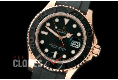 RLYM-18K-001 YM Men Everose RG/RU Black Swiss Eta 2836