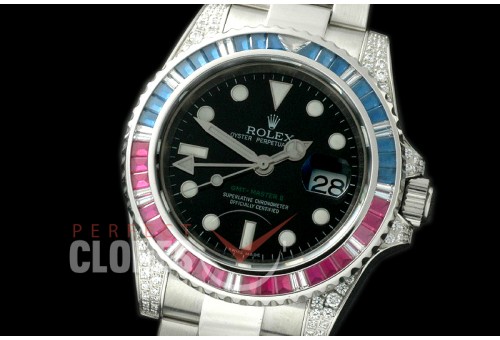 0 RLGS01006A 116719 GMT SS/Diam/SS Black A-2836 Mod to Cal 3186
