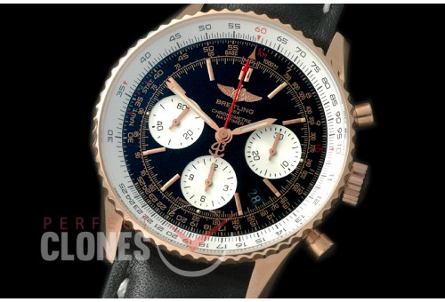 BLNB01-112 Navitimer B01 RG/LE Black Asian 7750 28800