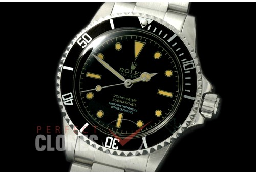 RLSV00202 Vintage 60s 5512 Submariner SS/SS Black A-2813