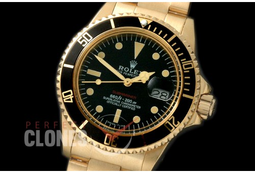 RLSV00211 Vintage 60s 1680 Red Submariner YG/YG A-2826