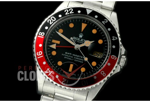 0 RLGV00182 Vintage GMT Master 1675 Black/Red Asian 2813