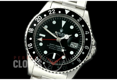 0 RLGV00083 Vintage GMT Master 1675 Black Swiss Eta 2836/1570