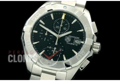 TGAQ00402 Aquaracer Calibre 16 SS/SS Black OS 20 Qtza