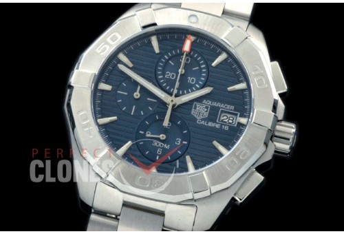 TGAQ00404 Aquaracer Calibre 16 SS/SS Blue OS 20 Qtz