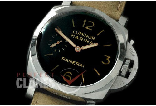 0 0 PN422S01 Pam 422 S Luminor 1950 3 Days SS/LE Black P-3001 Superclone 