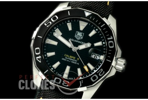0 0 TGAQ-C5-011 Aquaracer Calibre 5 Automatic SS/NY Black Asian 2824