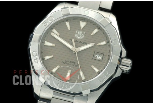 TGAQ00204 Aquaracer Calibre 5 SS/SS Grey Asian Clone 2836