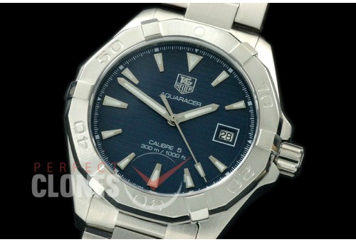 TGAQ00203 Aquaracer Calibre 5 SS/SS Blue Asian Clone 2836
