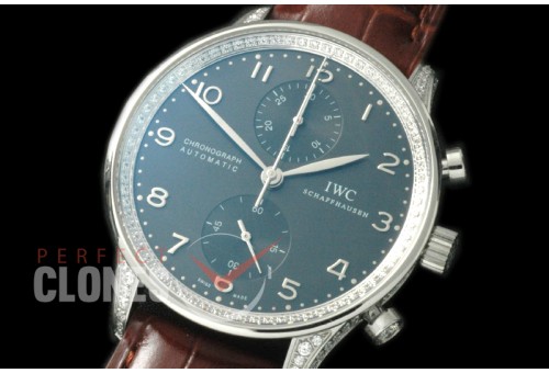 IWPG00056D ZF 3714 Portugese Chrono SS/LE Blue A-7750