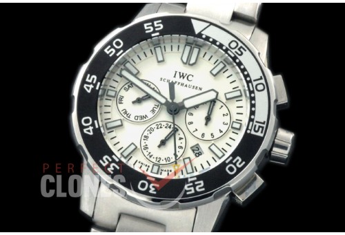 IWAQT20071 Aquatimer Calender SS/SS White Miyota 9120