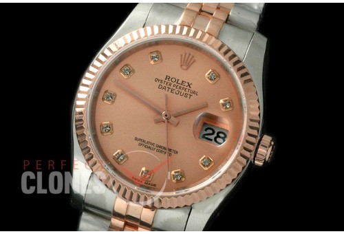 RL36DJR-18K-226 116231 Rose Gold Diam SS/RG TT SA 3135