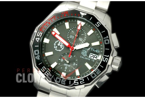 TGAQ00193 Aquaracer EPL Special Ed Calibre 16 Match Timer SS/SS Grey OS 20 Qtz