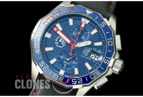 TGAQ00194N Aquaracer EPL Special Ed Calibre 16 Match Timer SS/NY Blue OS 20 Qtz