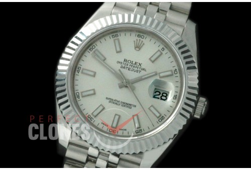 R41DJS-801 126334 SS/SS Fluted/Jubilee White Sticks SA 3235