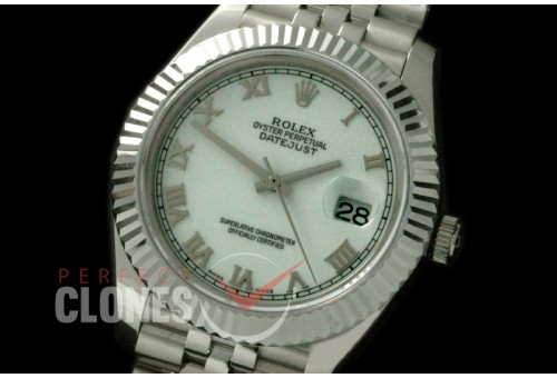 R41DJS-812 126334 SS/SS Fluted/Jubilee Pearl White Sticks SA 3235