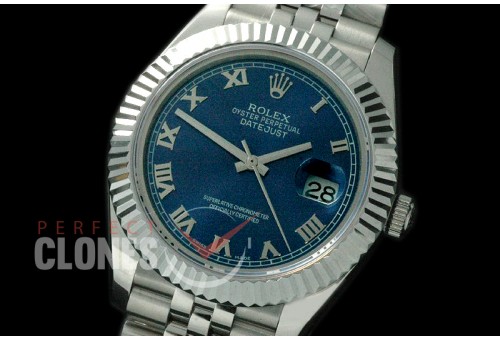 R41DJS-816 126334 SS/SS Fluted/Jubilee Blue Roman SA 3235